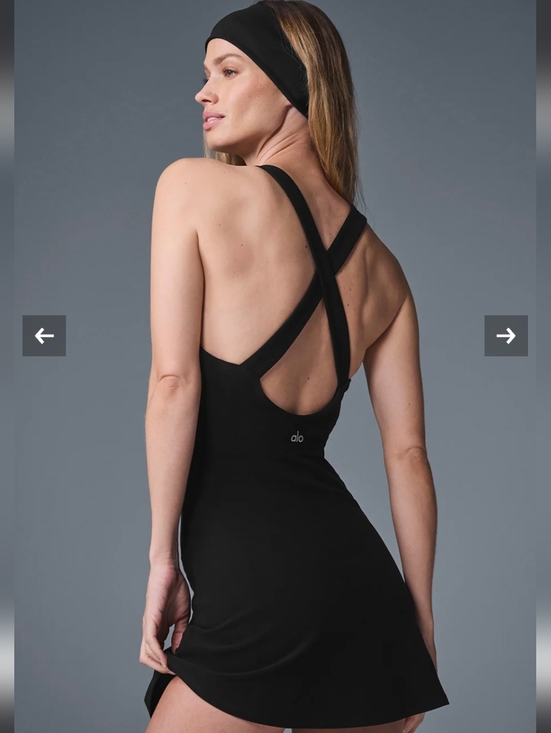 ALO Yoga Dresses & Skirts - Alo Yoga Alosoft Backspin Dress Black